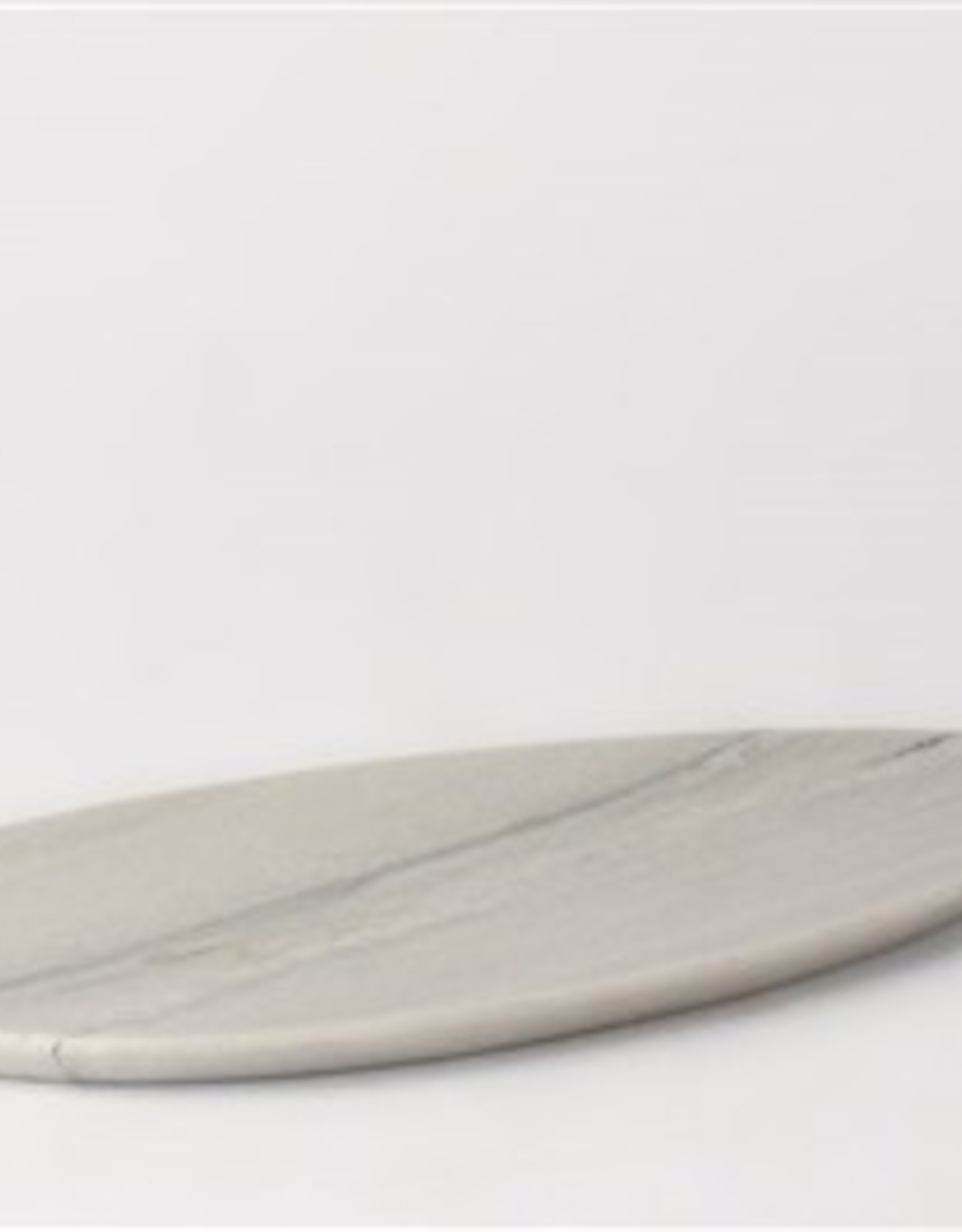 BIDK Home SM Stone Asymmetrical Platter - White Grey