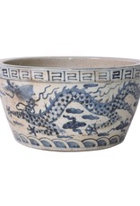 Blue and White Ming Dragon Bowl