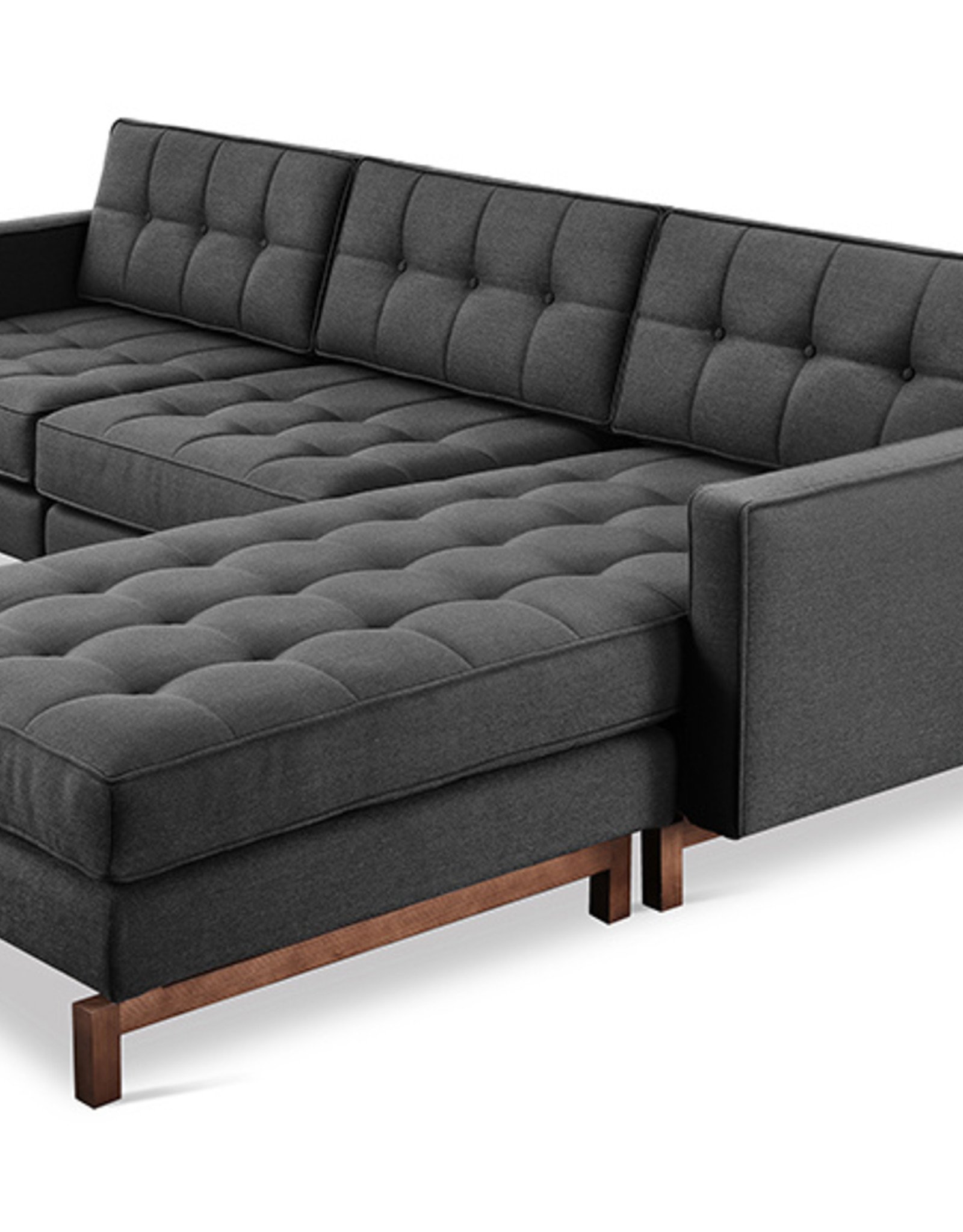 Gus* Modern Jane 2 Bi-Sectional, Walnut