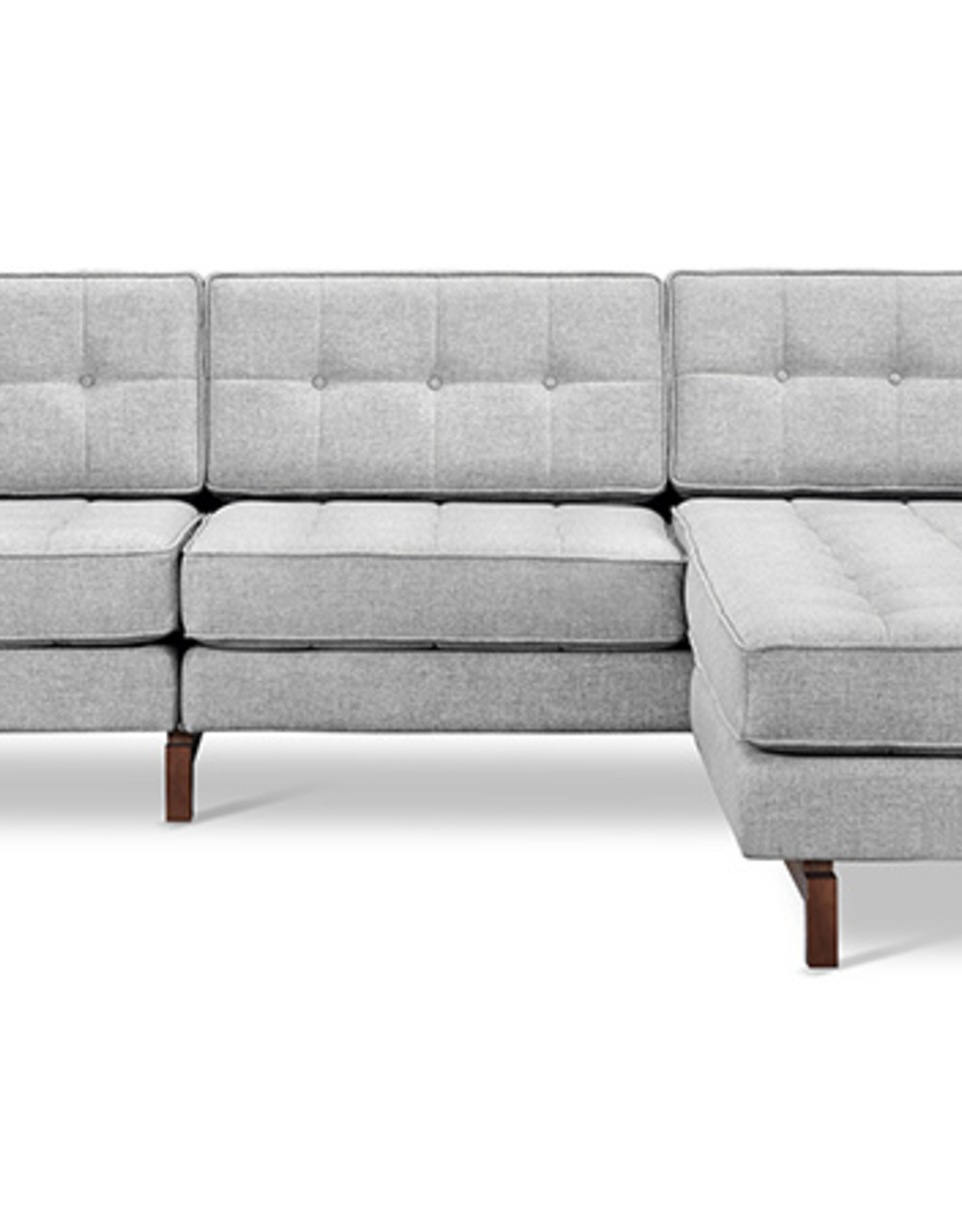 Gus* Modern Jane 2 Bi-Sectional, Walnut