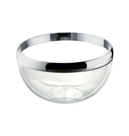 Guzzini Look Bowl 24cm, Chrome