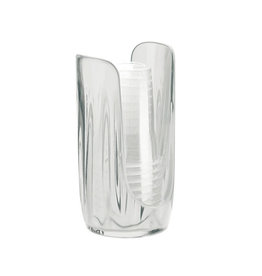 Guzzini Plastic Paper Cup Dispenser Clear