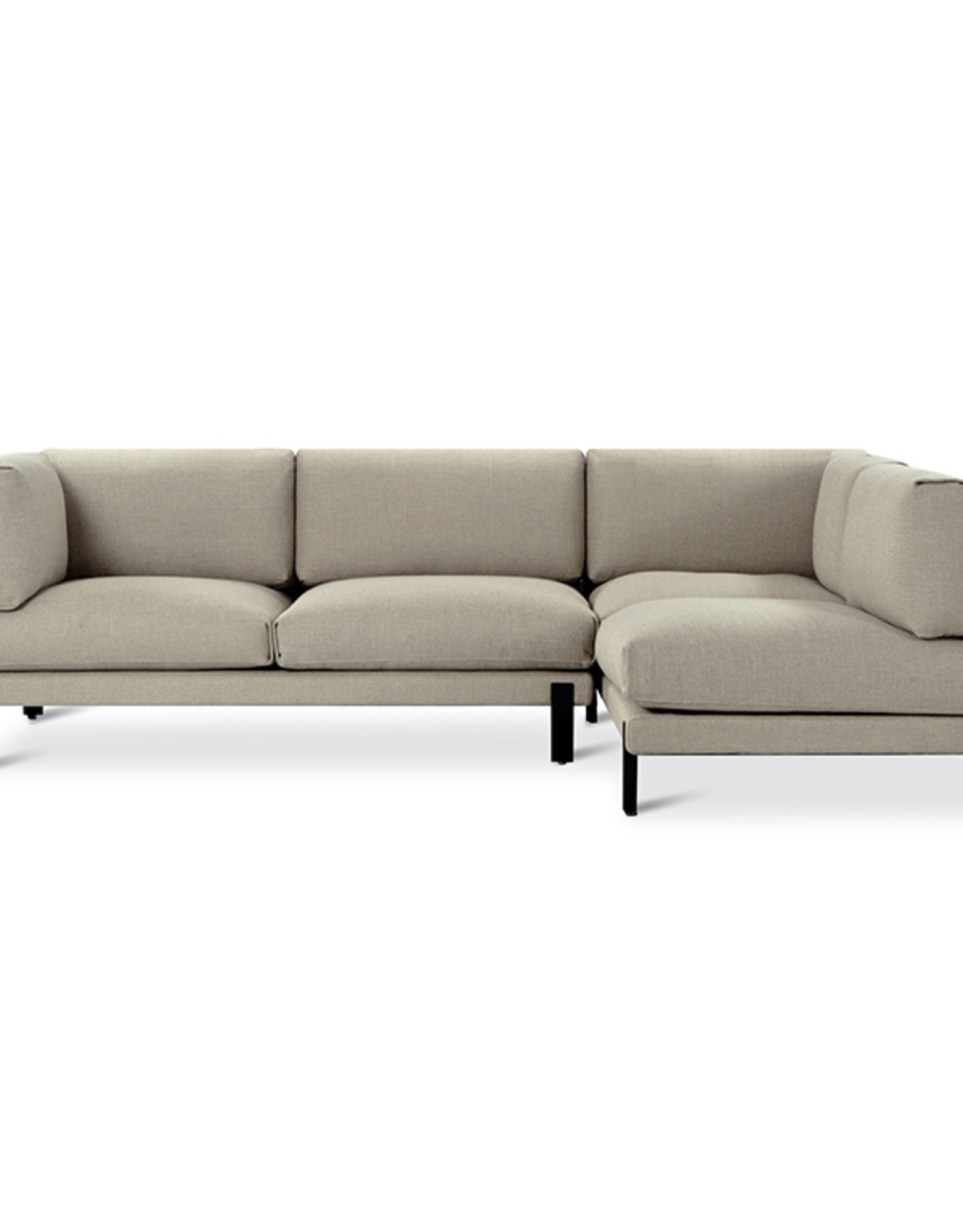 Gus* Modern Silverlake Sectional, Right-facing