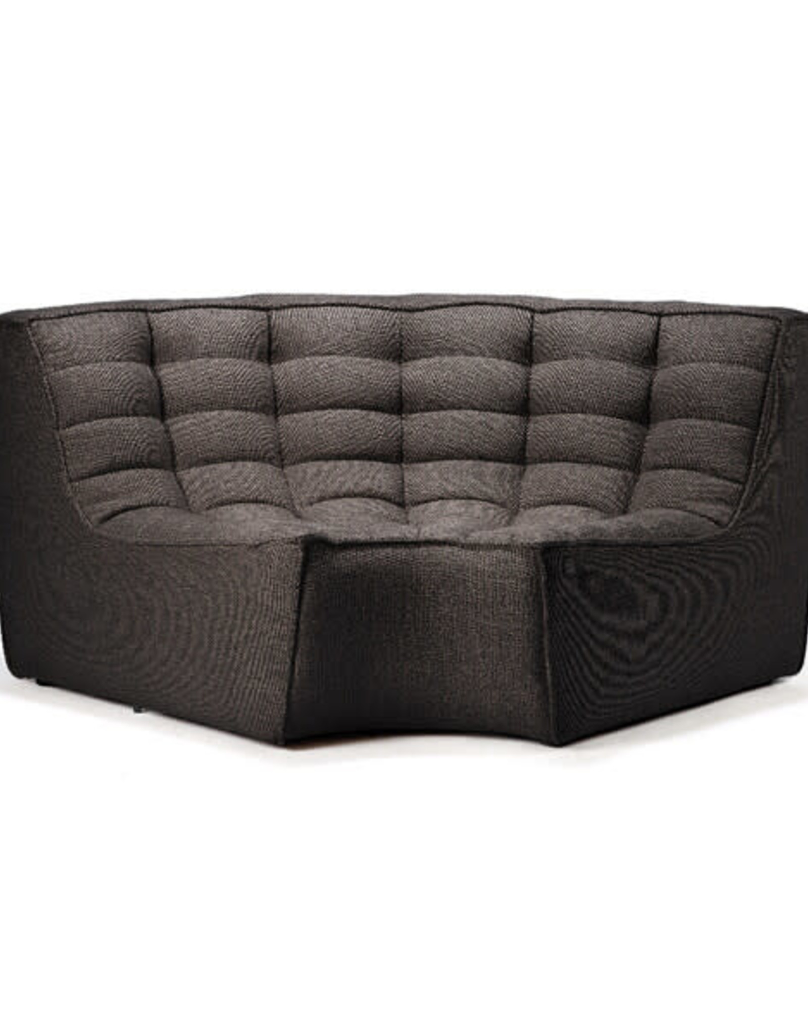 N701 Sofa Round Corner Dark Grey