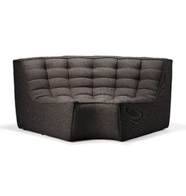 N701 Sofa Round Corner Dark Grey