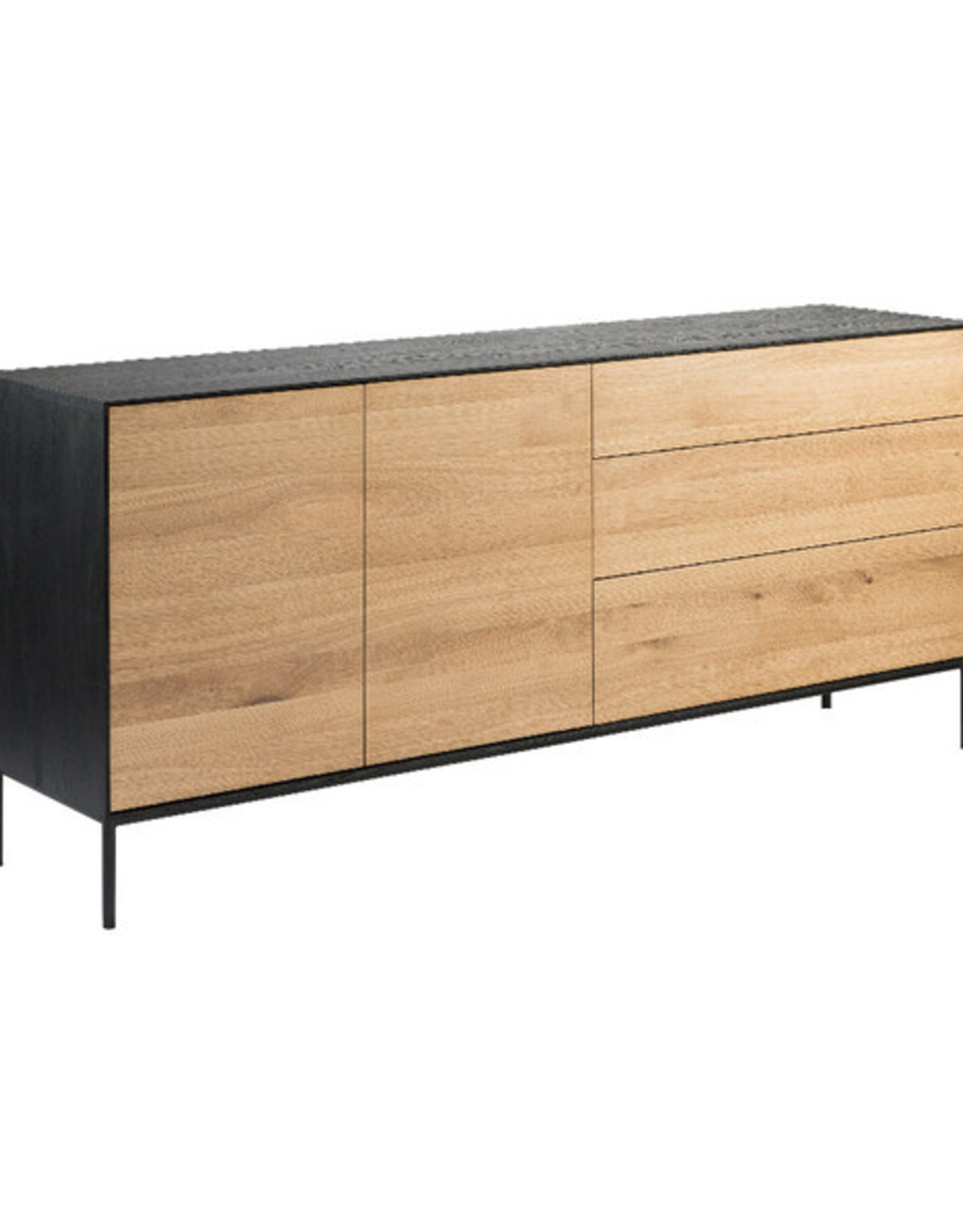 Oak Blackbird Sideboard - 2 Doors - 3 Drawers  - Varnished