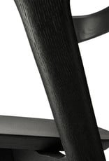 Oak Bok black dining chair - Varnished