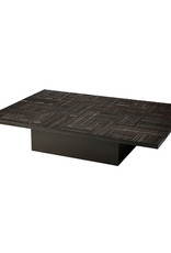 Teak Tabwa Blok Coffee Table - Varnished