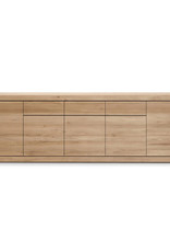 Oak Burger Sideboard - 5 Doors - 3 Drawers