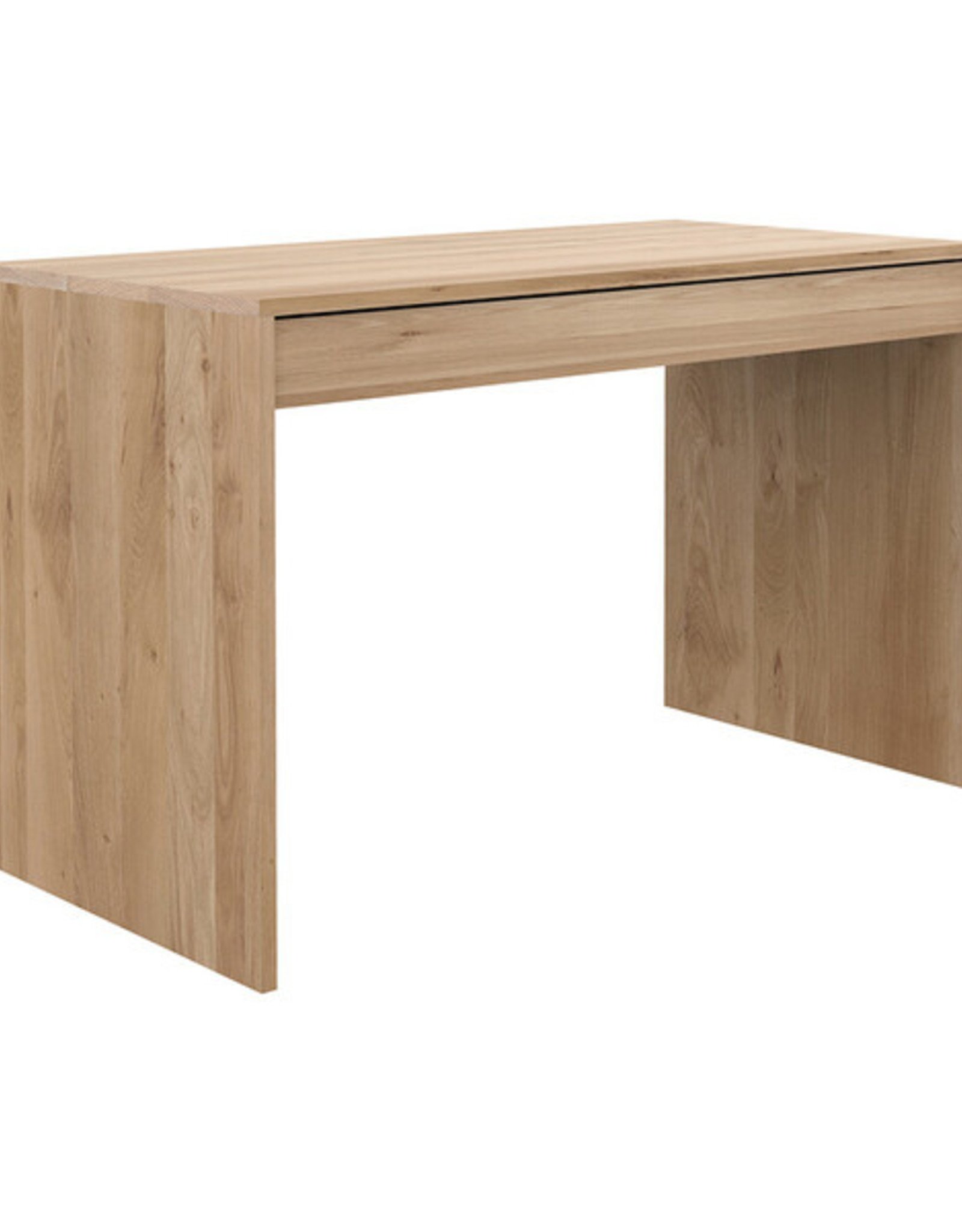 Oak Wave Desk - 1 Drawer