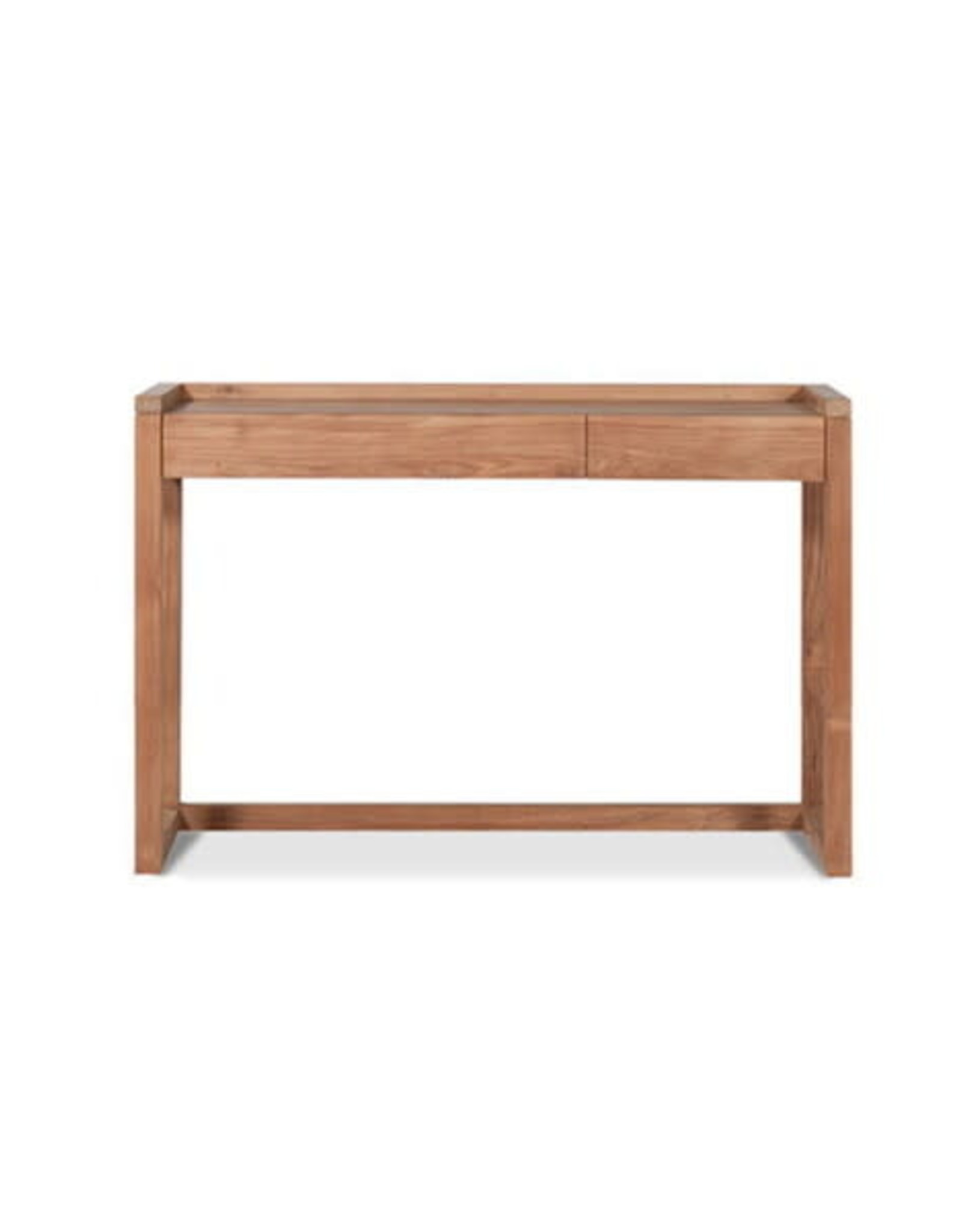 Teak Frame Desk - 2 Drawers