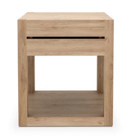 Oak Azur Bedside Table - 1 Drawer