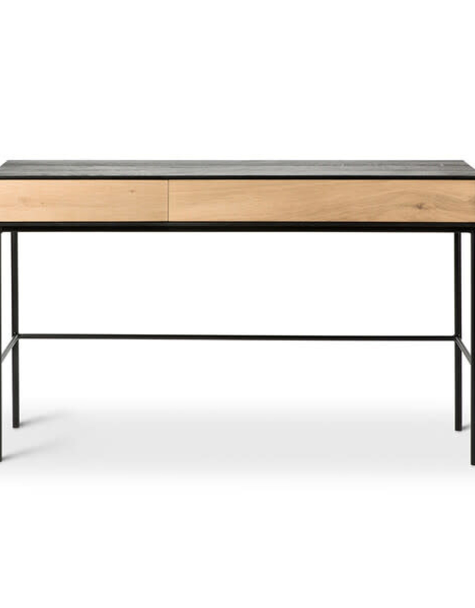 Oak Blackbird Desk - 2 Drawers - Varnished