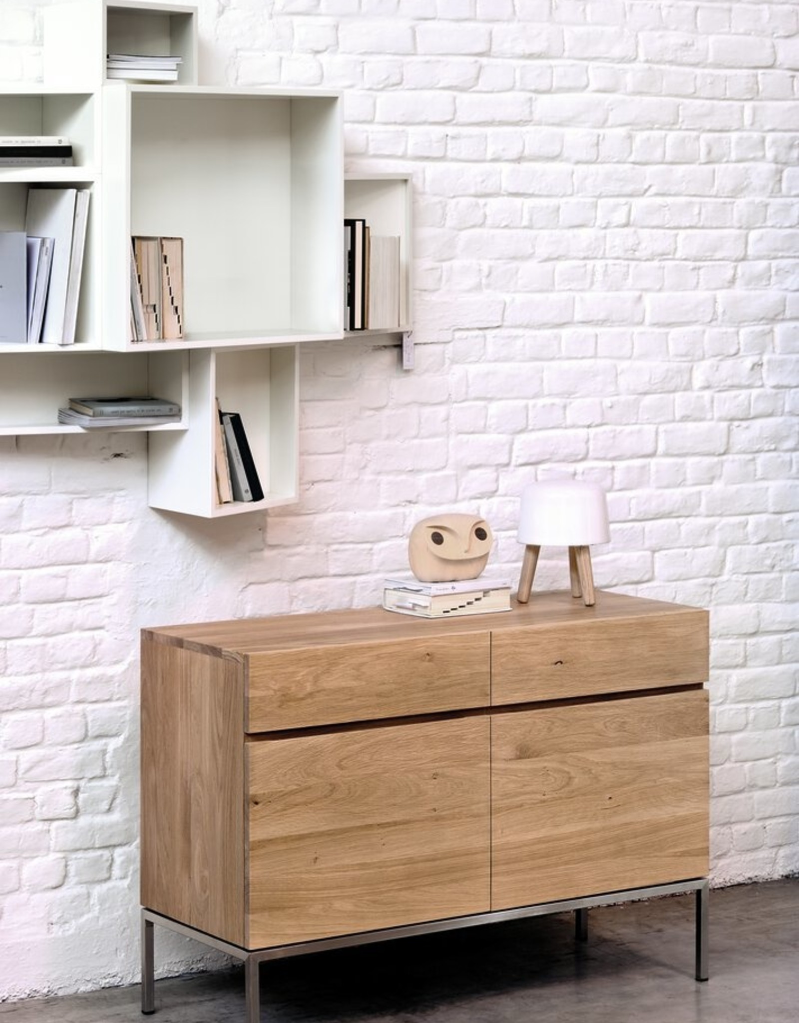 Oak Ligna Sideboard - 2 Doors/2 Drawers