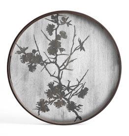 Blossom Wooden Tray - Round - S