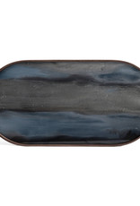 Graphite Organic Glass Tray - Oblong - M