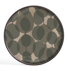 Connected Dots Glass Tray - Round - S