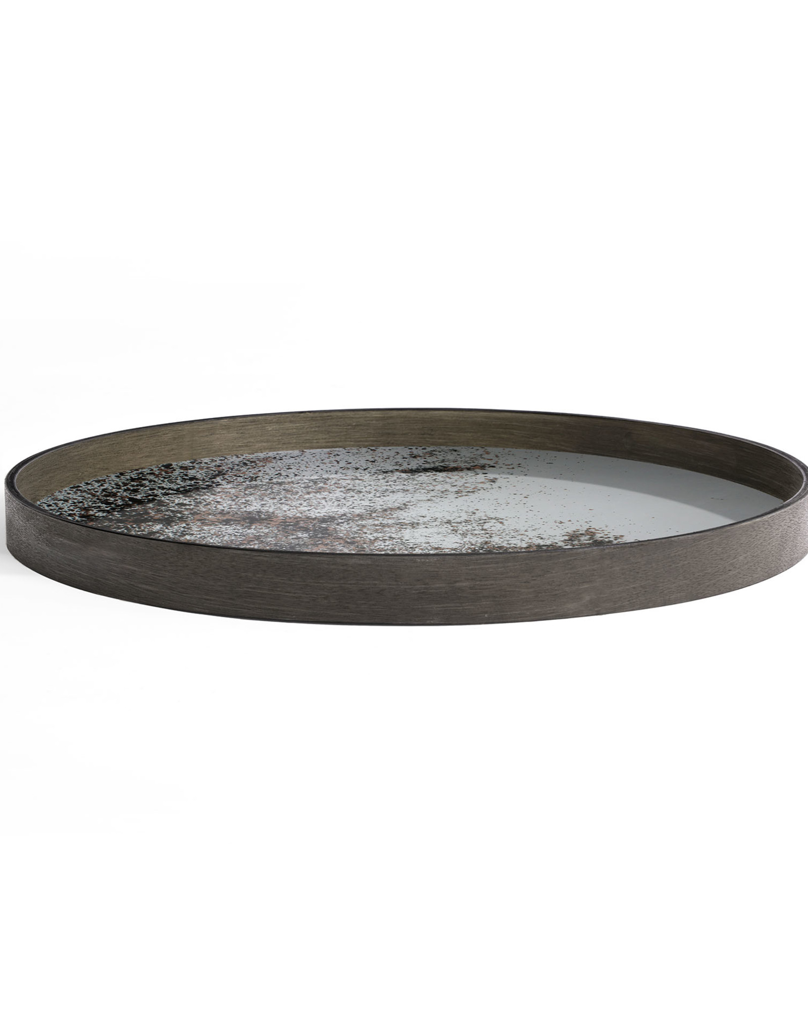 Clear Mirror Tray - Round - L