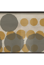 Sienna Layered Dots Glass Tray - Rectangular - L 24 X 18 X 2