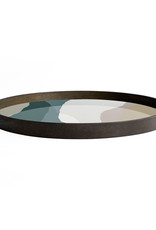 Slate Wabi Sabi Glass Tray - Round - L