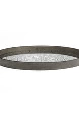 Moroccan Frost Mirror Tray - Round - L