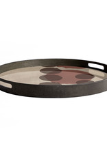 Pinot Layered Dots Glass Tray - Round - S