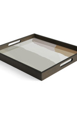 Sand Wabi Sabi Glass Tray - Rectangular - S 18 X 14 X 2