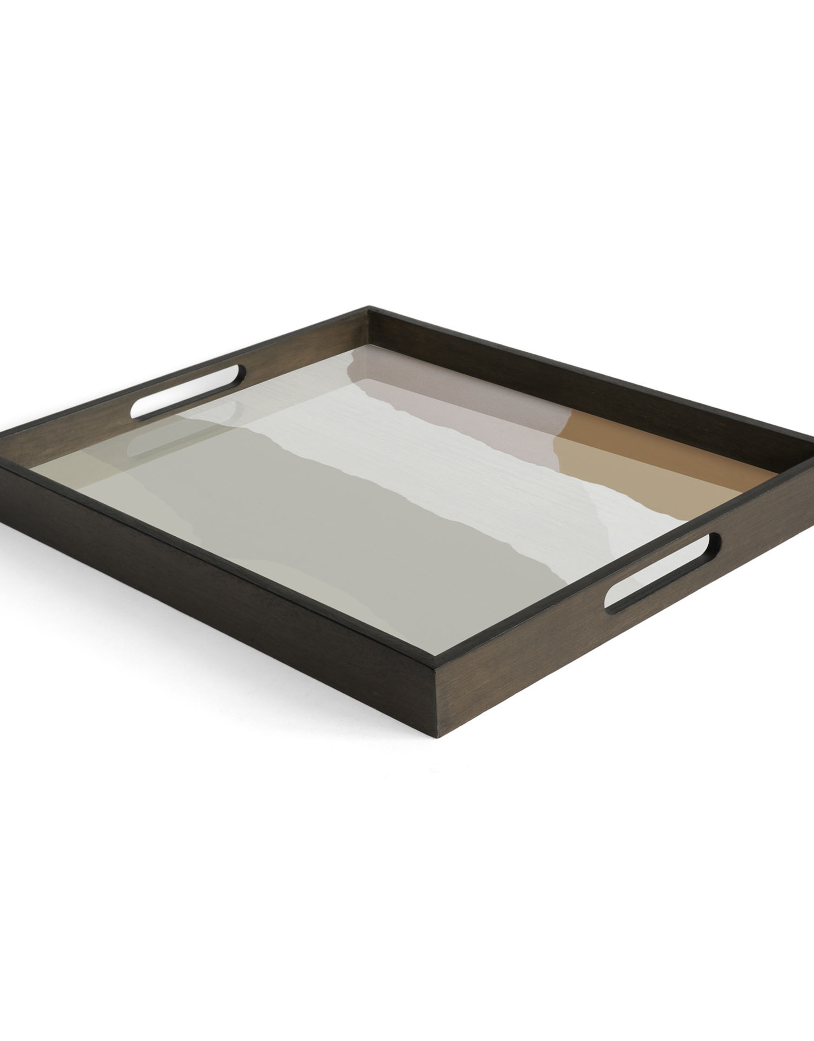 Sand Wabi Sabi Glass Tray - Rectangular - S 18 X 14 X 2