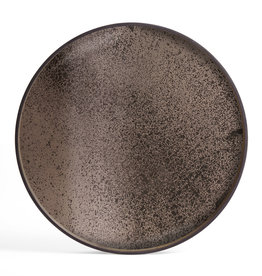 Bronze Mirror Tray - Round - Xl