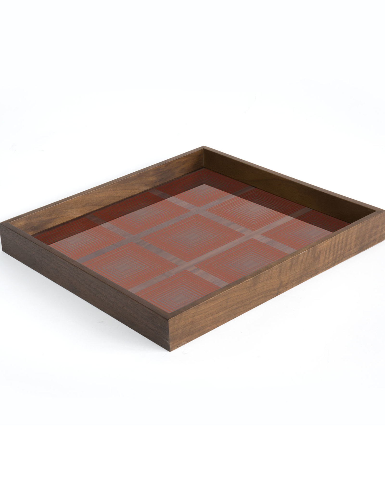 Pumpkin Squares Glass Tray - Square - S