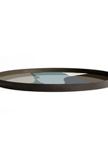 Graphite Wabi Sabi Glass Tray - Round - Xl