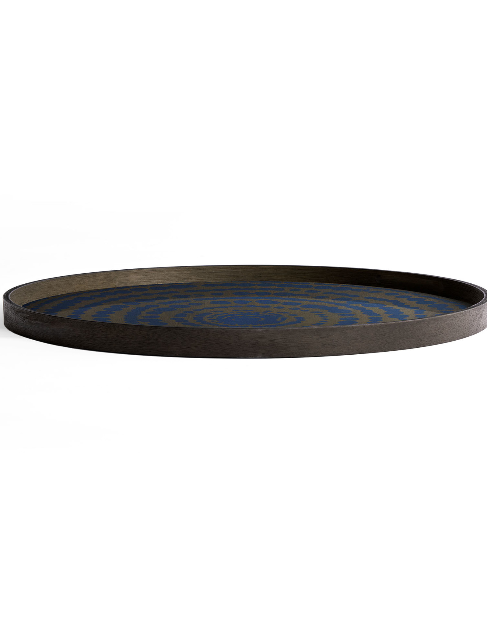 Midnight Beads Wooden Tray - Round - Xl