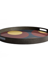 Turkish Dots Glass Tray - Round - S 19 X 19 X 2