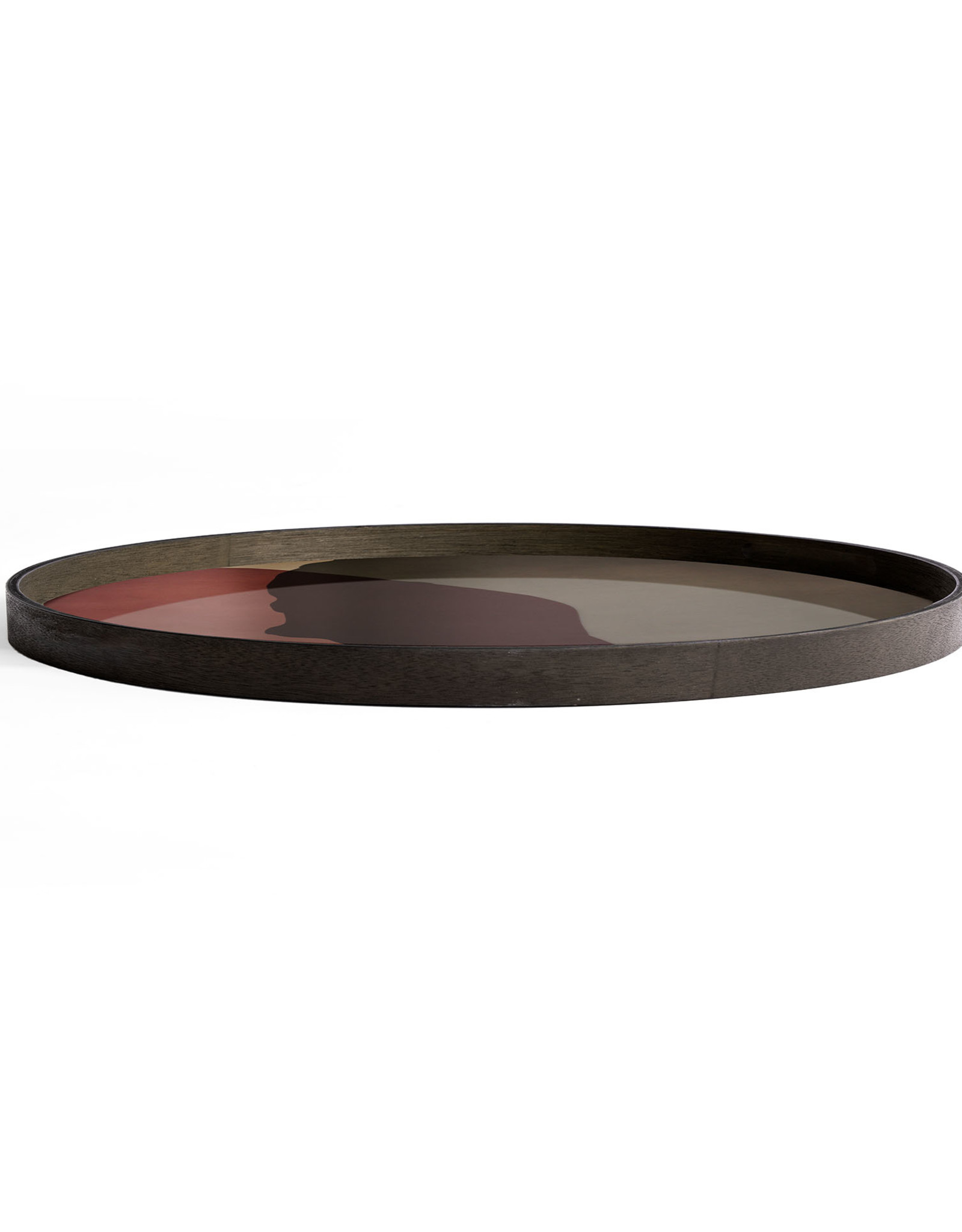 Pinot Combined Dots Glass Tray - Round - Xl