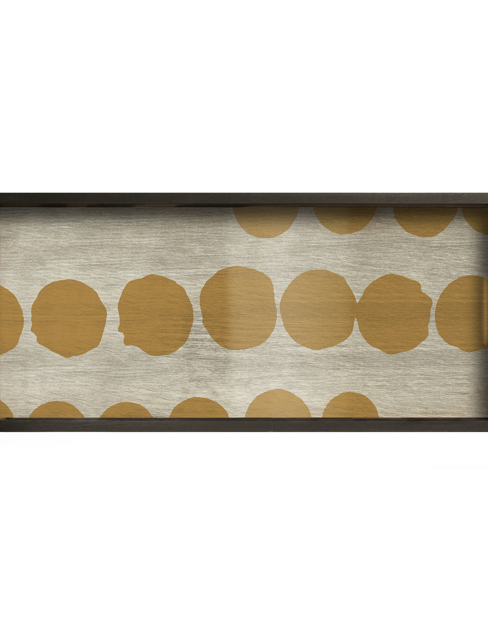 Sienna Dots glass tray - rectangular - M