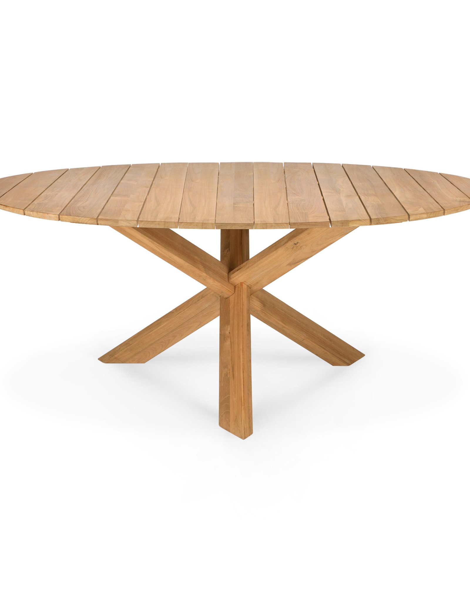 Teak Circle¬†Outdoor Dining Table, 64 X 64 X 30