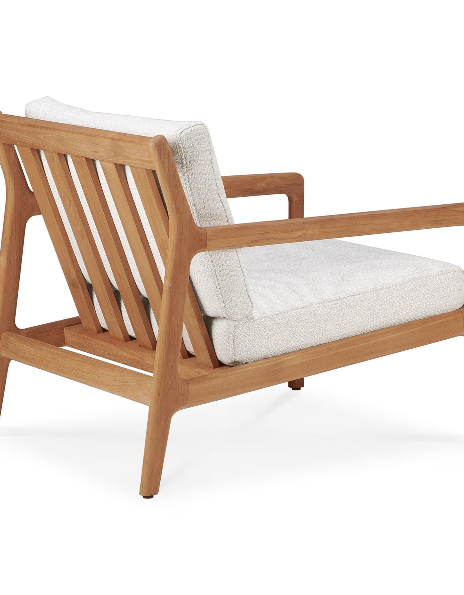 Teak Jack Outdoor Lounge Chair - Off White