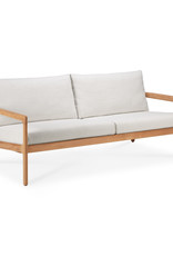 Teak Jack Outdoor Sofa - Off White, 71 X 35 X 29