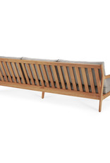 Teak Jack Outdoor Sofa - Mocha, 104 X 35 X 29