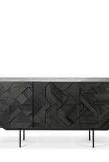 Teak Graphic Sideboard - 3 Doors