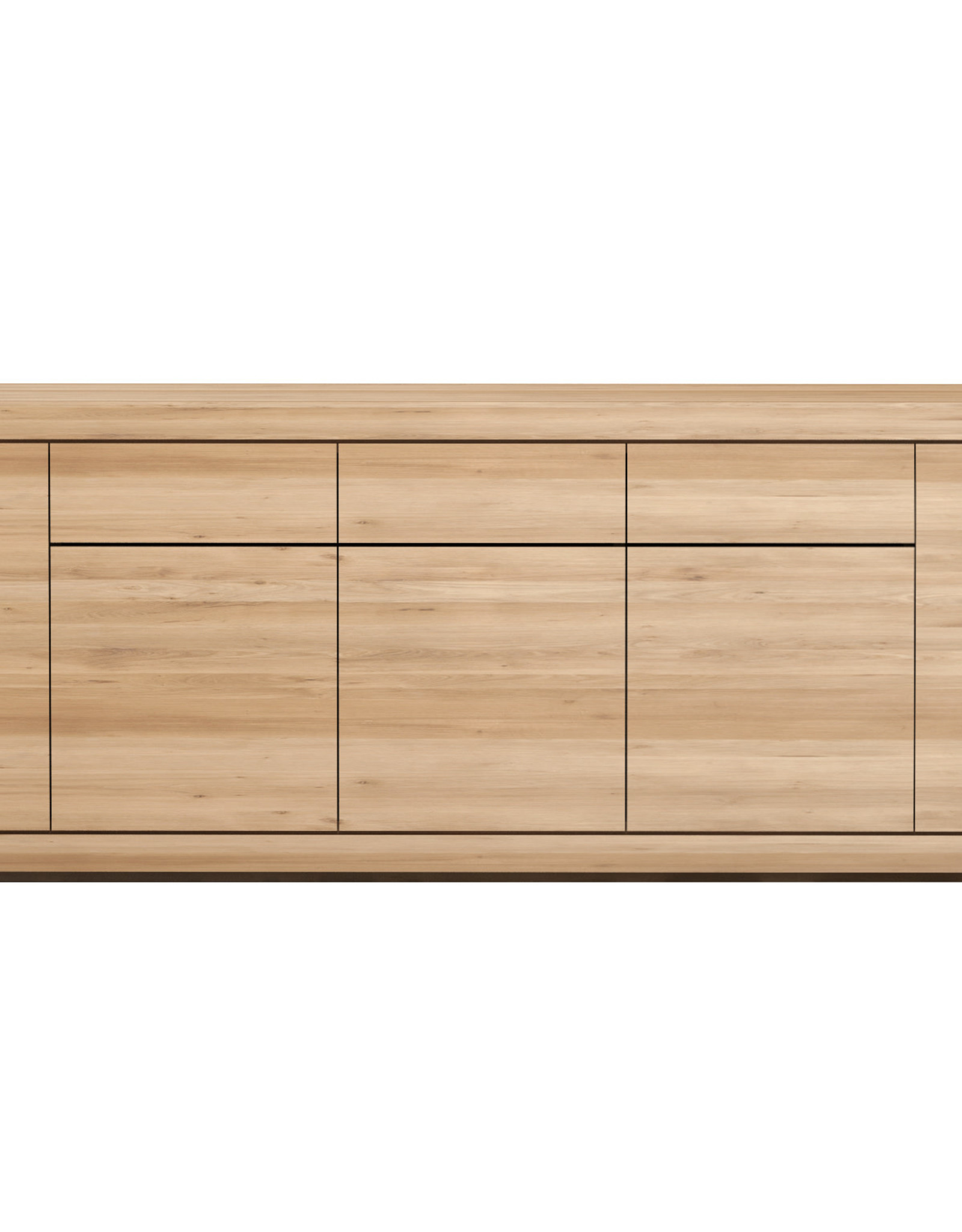 Oak Burger Sideboard - 5 Doors - 3 Drawers