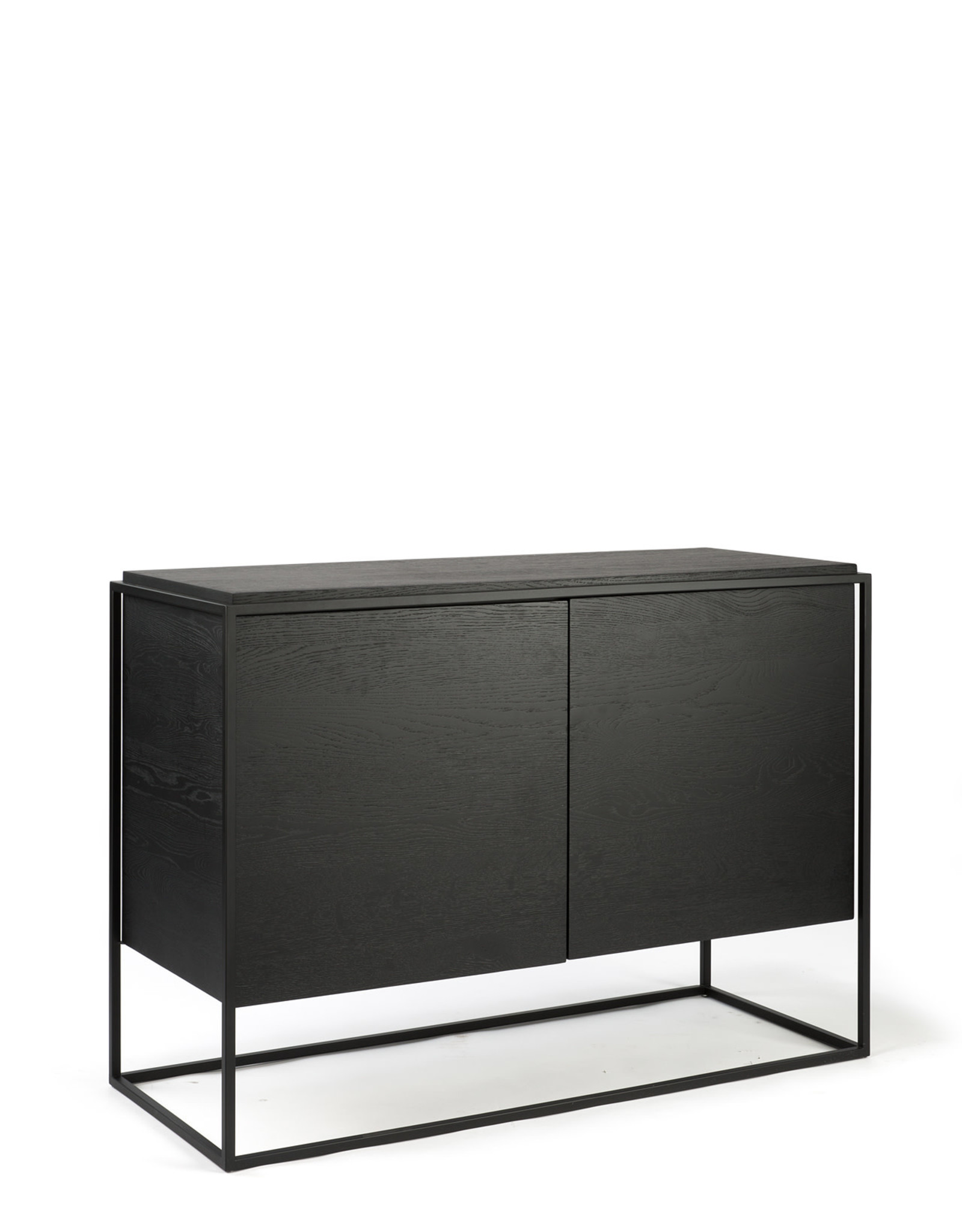 Oak Monolit Sideboard - 2 Doors - Black Oak - Varnished