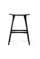 Oak Osso Bar Stool - Black - Varnished