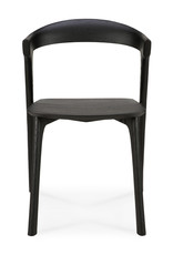 Oak Bok Black Dining Chair - Varnished