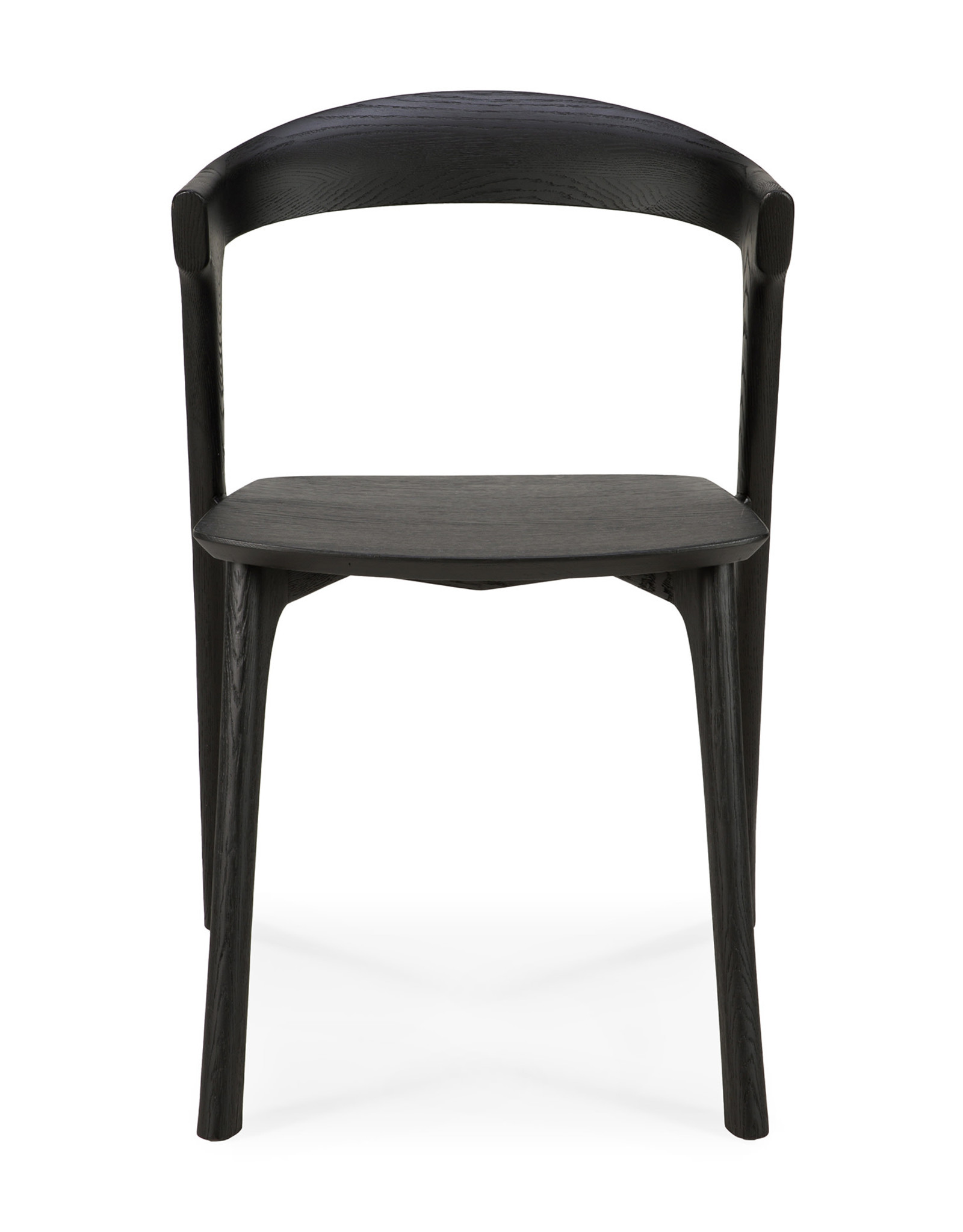 Oak Bok Black Dining Chair - Varnished