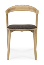 Oak Bok dining chair - dark brown - Varnished