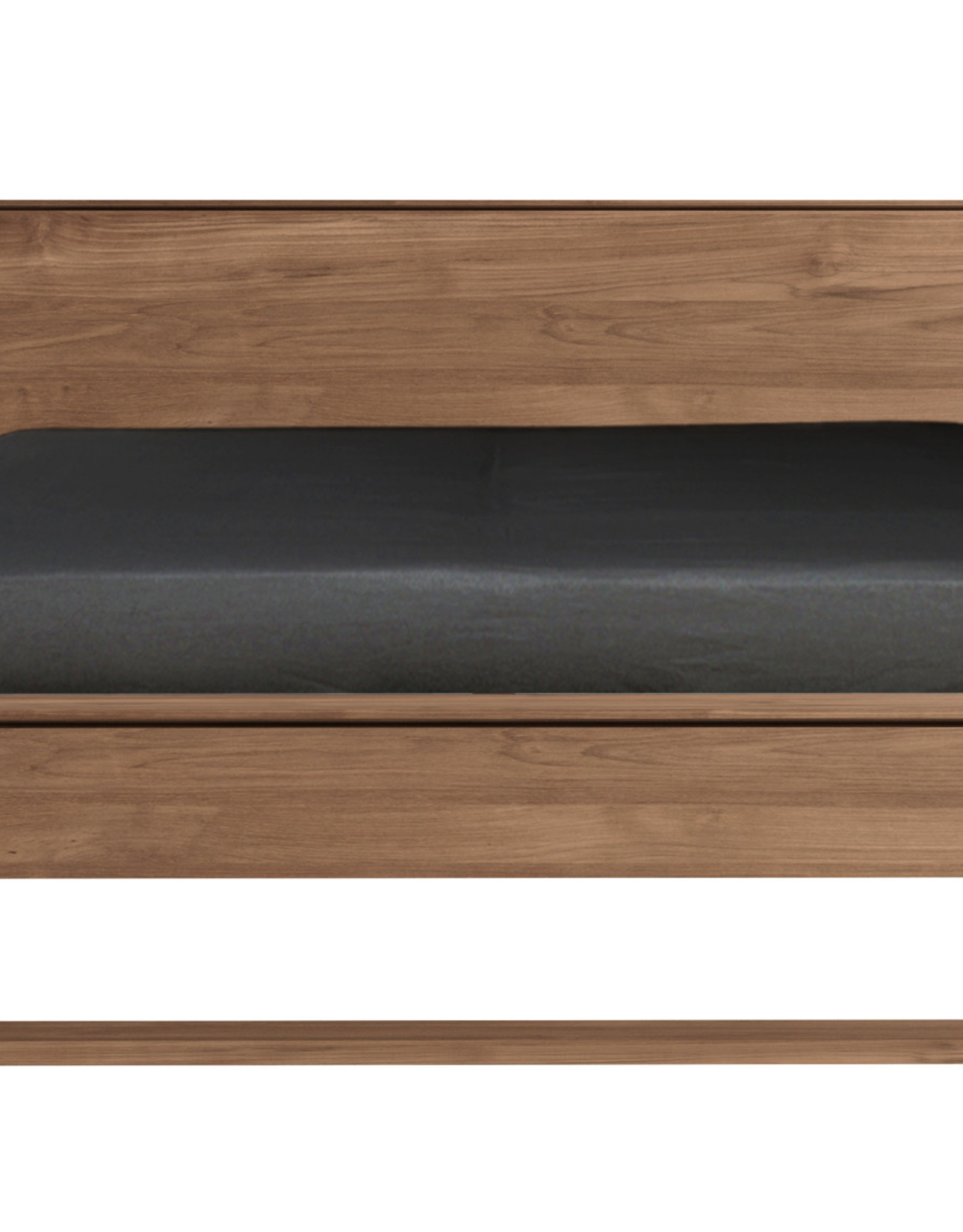 Teak Nordic Ii Bed - With Slats - Us King Size