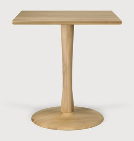 Oak Torsion Dining Table - Square - Varnished