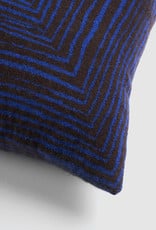 Brown Linear Square Cushion