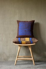 Brown Lines Square Cushion